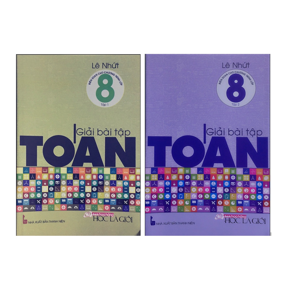 Sách - Combo Giải bài tập toán lớp 8 (Tập 1+Tập 2)