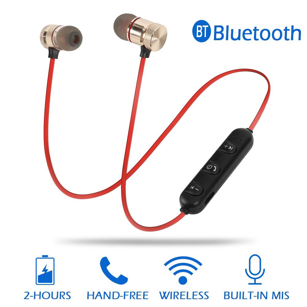 M5 Wireless Bluetooth Earphones Magnetic Attraction Handsfree Headset w/Mic