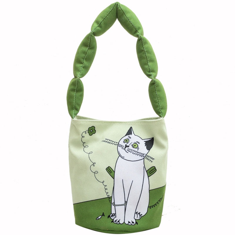 IELGY Túi Đeo Vai Bằng Vải canvas Thiết Kế niche Dành Cho Nữ