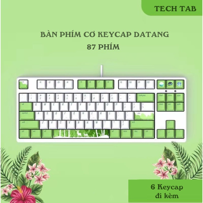 Bàn phím cơ có dây TKL 87 phím keycap ToToRo switch blue