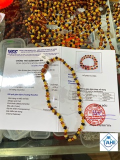 Vòng hổ phách cho bé