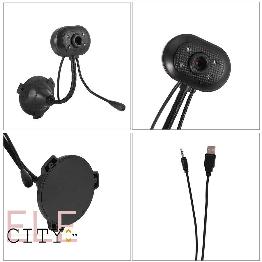 111ele}  Computer Camera Sensor Video Recording Web Camera with Mic Desktop   Laptop PC practical