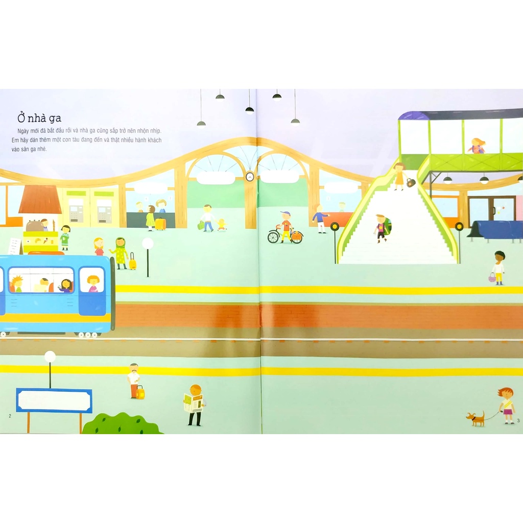 Sách Dán Hình Đầu Đời Cho Bé - Tàu Hỏa - First Sticker Book Train