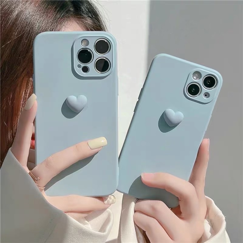 No.2 𝐂𝐨́ 𝐬𝐚̆̃𝐧 𝐜𝐡𝐨 𝐢𝐏𝐡𝐨𝐧𝐞 𝟏𝟑 Ốp tim nổi màu basic dễ dùng, cạnh vuông