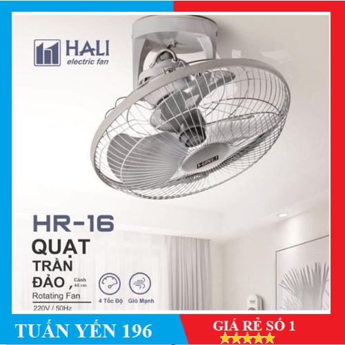 ►[Freeship] Quạt đảo trần Hali (CHÍNH HÃNG) HR16Bảo Hành 1 Năm◄