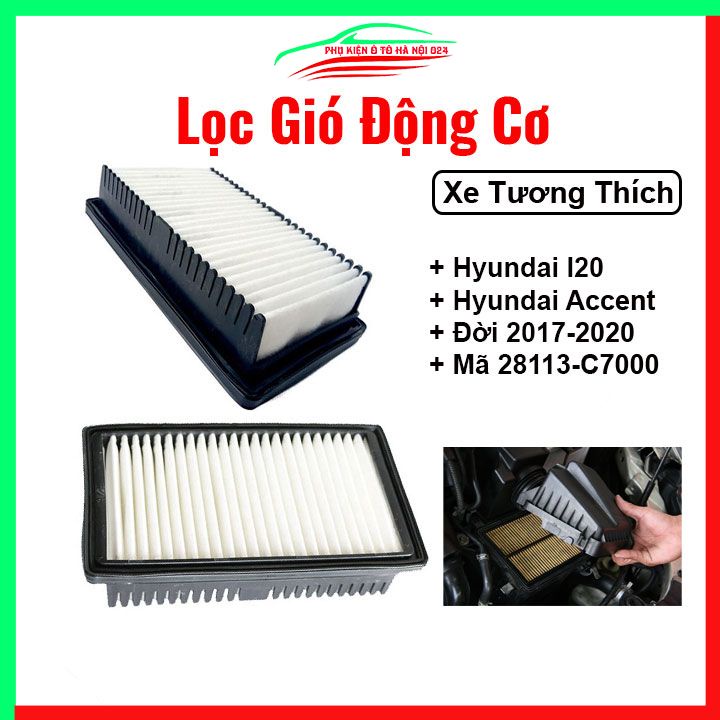 Lọc gió động cơ ô tô Hyundai I20, Accent 2017-2019 Mã 28113-C7000