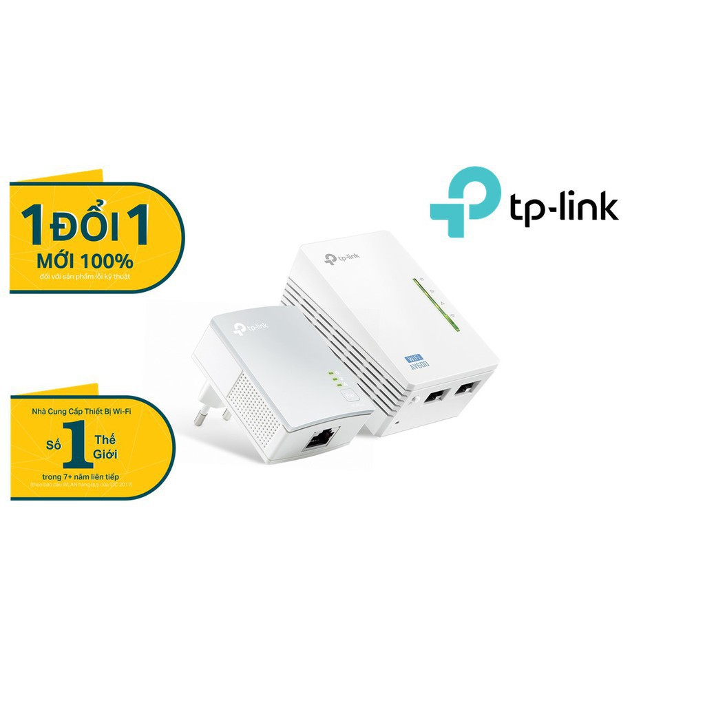 TP-Link Bộ mở rộng Internet qua đường dây điện Wi-Fi Chuẩn N 300Mbps AV600-TL-WPA4220KIT