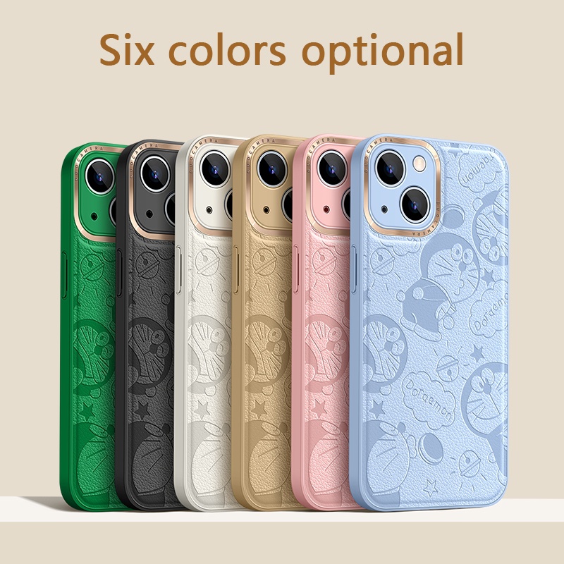 Ốp Điện Thoại Da Cứng In Hoạt Hình Doraemon Cho iPhone 11 12 13 Pro Max
