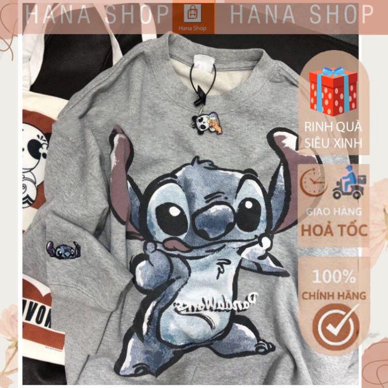 [Hàng Cao Cấp] Áo Sweater Nỉ Chuột STITCHH 3 Màu dưới 65kg - Dài Tay Dáng Rộng In Hình G072 | BigBuy360 - bigbuy360.vn