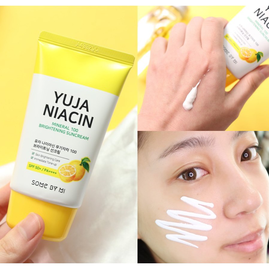 Kem chống nắng SOMEBYMI YUJA NIACIN MINERAL 100 BRIGHTENING SUNCREAM 50ML