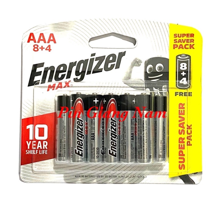 Pin AAA Energizer Max E92