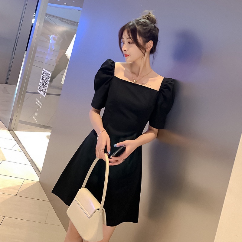 Đầm Tay Phồng Cổ Vuông Phong Cách Pháp Thời Trang Mùa Hè Hàng Mới 2022 Dành Cho Bạn Nữ