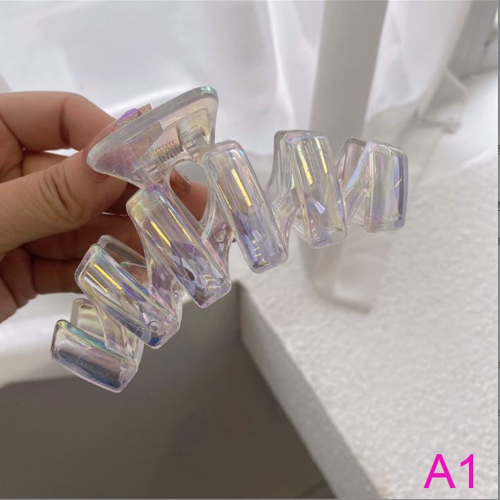 Kẹp tóc càng cua hologram size lớn hologram Orin K1700