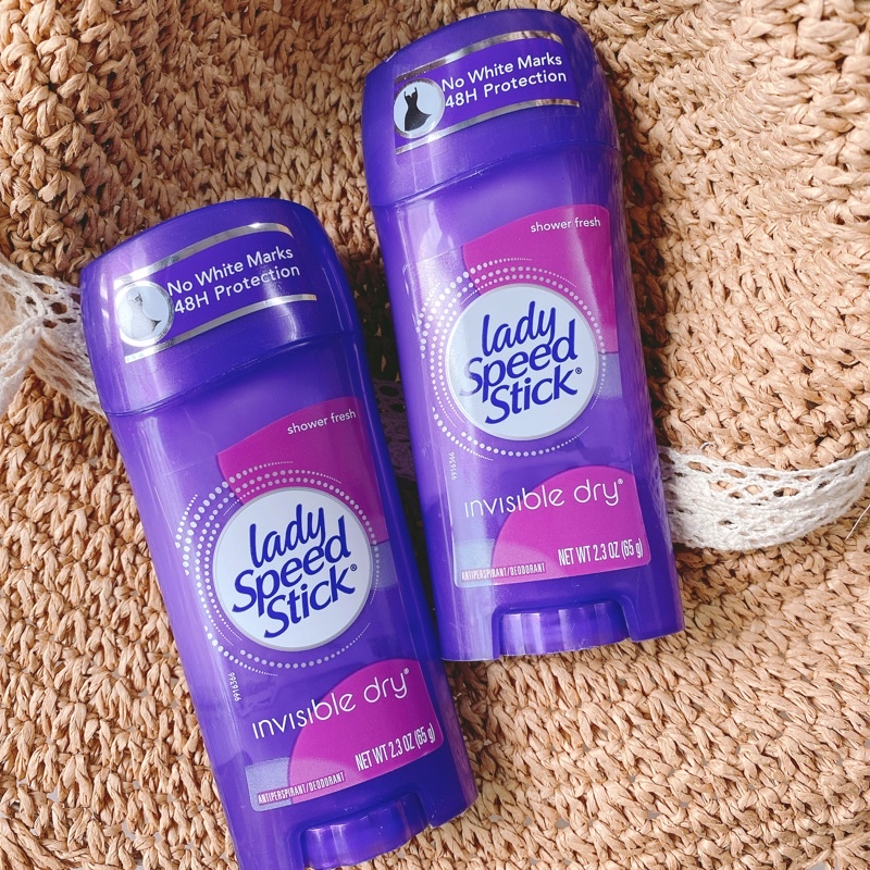 Lăn khử mùi dạng sáp Lady Speed Stick Invisible Dry - SHOWER FRESH 65g
