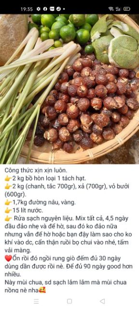 COMBO 1 KG BỒ HÒN LOẠI 1 VÀ 330ml enzyme dùng thử