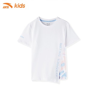 Áo phông bé gái thể thao cách điệu thương hiệu Anta Kids mã W362125152-2