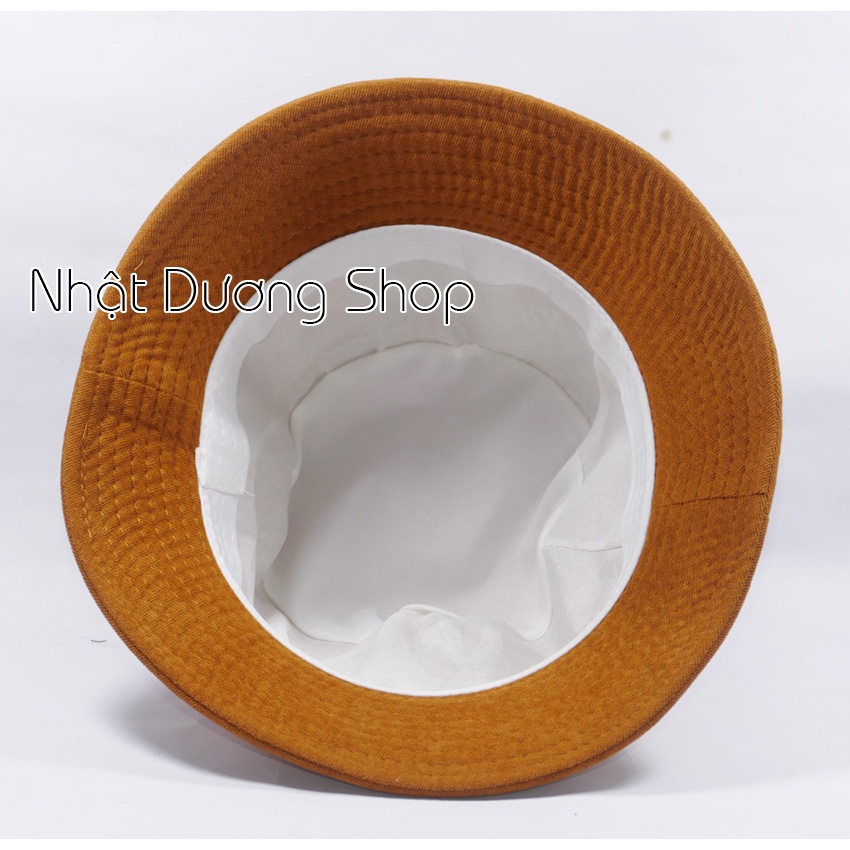 Mũ bucket vành cụp ❤️Nón tai bèo thêu chữ New yourk NY chất nhung cao cấp form unisex nam nữ 2022