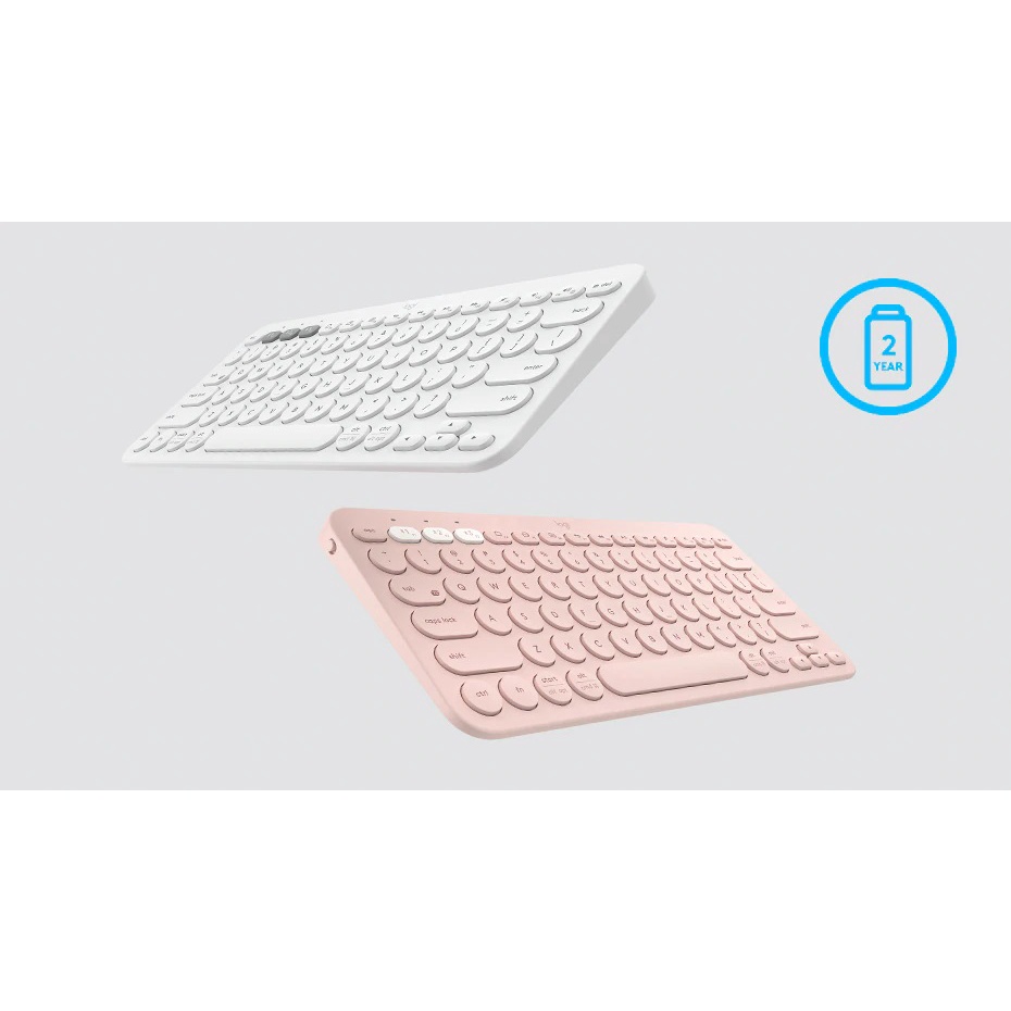 Bàn phím Bluetooth Logitech K380 Multi-Device - Kết nối cùng lúc 3 thiết bị -  Bảo hành 24 tháng 1 đổi 1 Tặng túi đựng