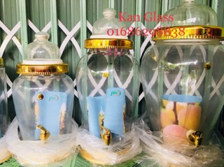 Bình Ngâm Sâm Thủy Tinh 12L Van [Hàng Có Sẵn]