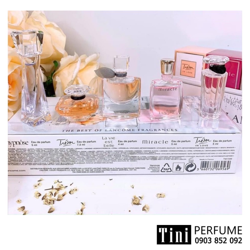 Set nước hoa Lancome 5 chai mini có hộp chính hãng giá sỉ | Thế Giới Skin Care