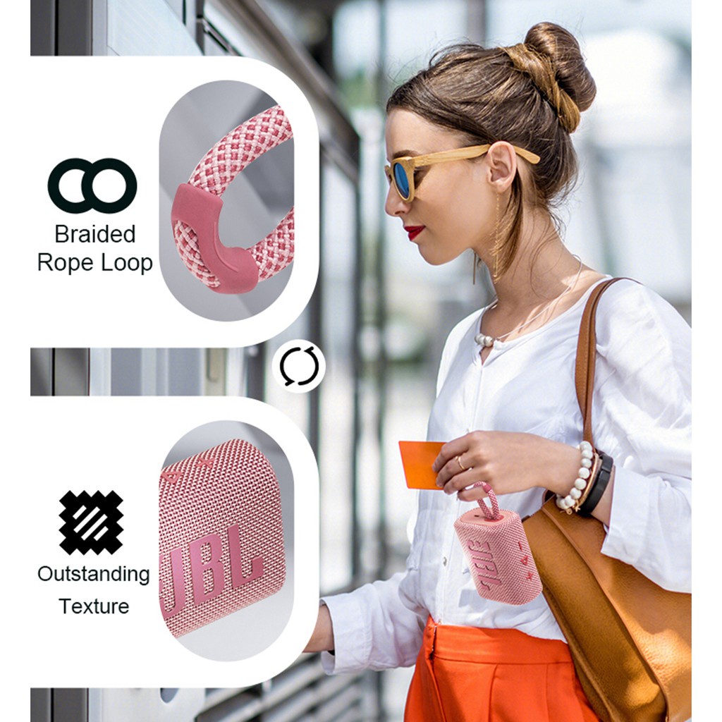 Loa Bluetooth Không Dây JBL GO 3 GO3 Âm Thanh Siêu Trầm Và Phụ Kiện