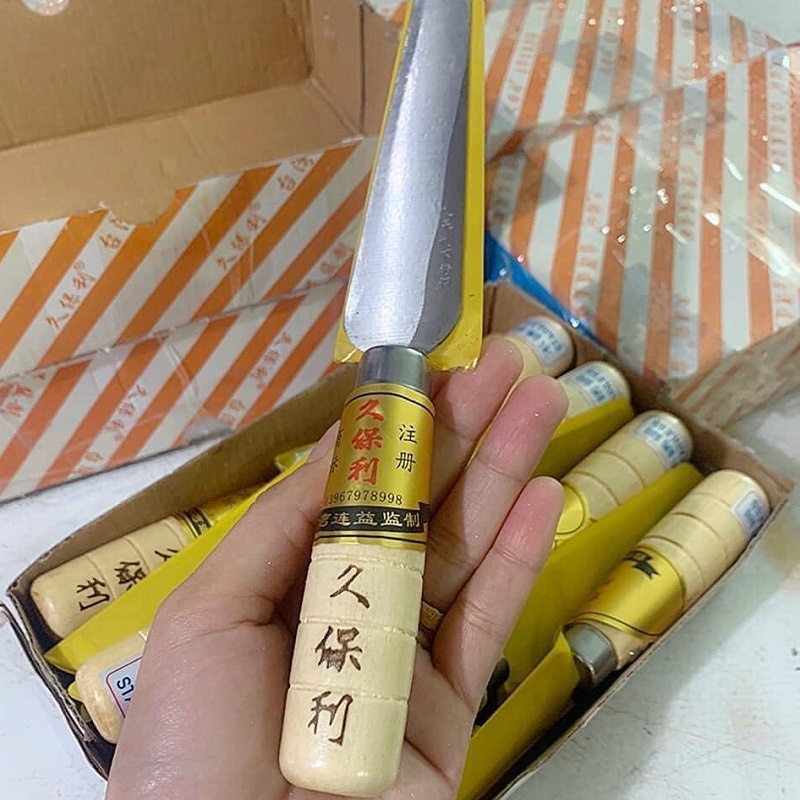 Dao gọt hoa quả cắt trái cây hàng nội địa Trung Quốc, siêu sắc bén, thép không gỉ, tay cầm cán gỗ cầm chắc tay