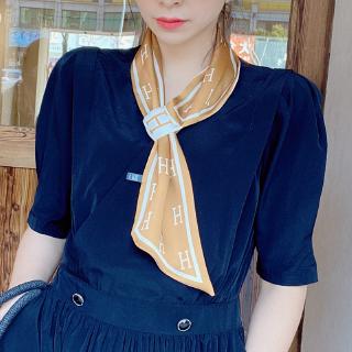 Khăn quàng cổ lụa dài thắt nơ thời trang dành cho nữ