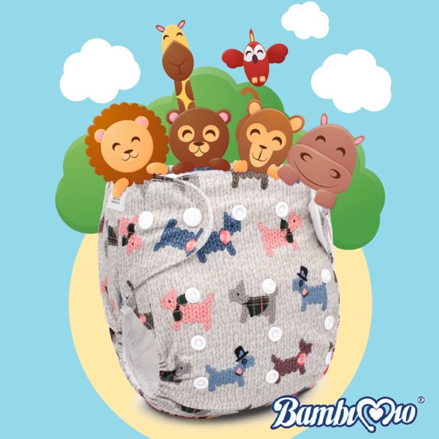 TẢ VẢI BAN ĐÊM SIZE M BAMBIMIO ( cho bé 3kg-13kg)