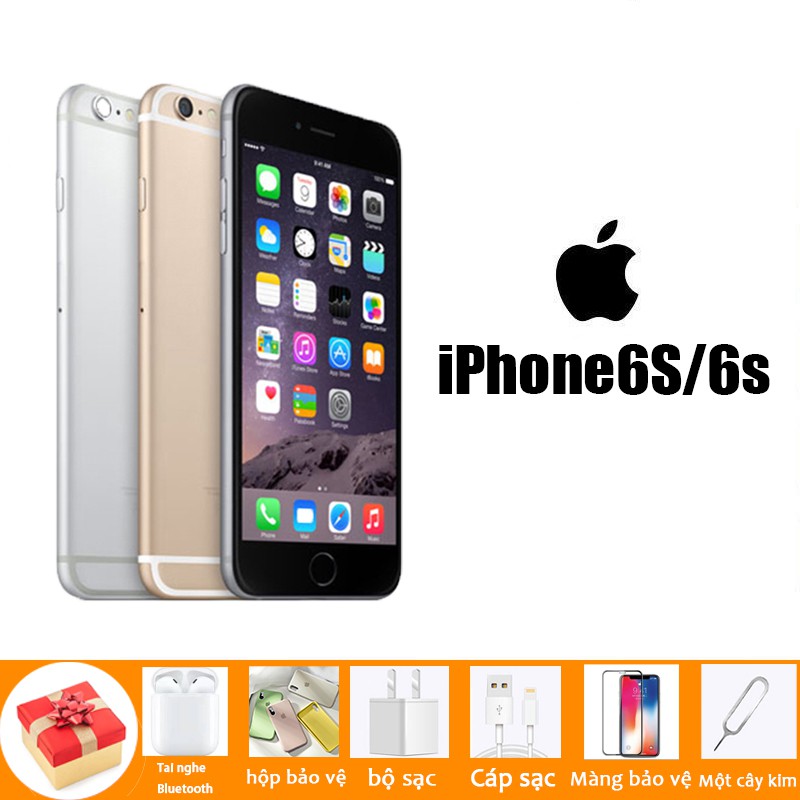 Điện thoại cũ iPhone 6s 64G bản quốc tế, thời gian bảo hành là 1 năm