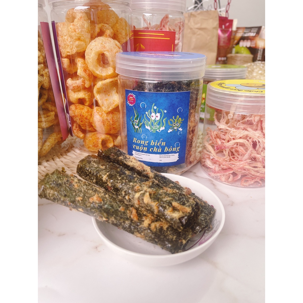 [ Hộp 180g] Rong Biển Cuộn Chà Bông