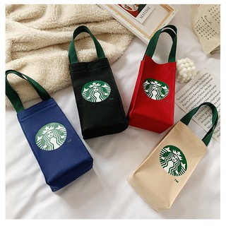 Túi Vải Canvas Đựng Ly Nước Tiện Dụng Thân Thiện Với Môi Trường