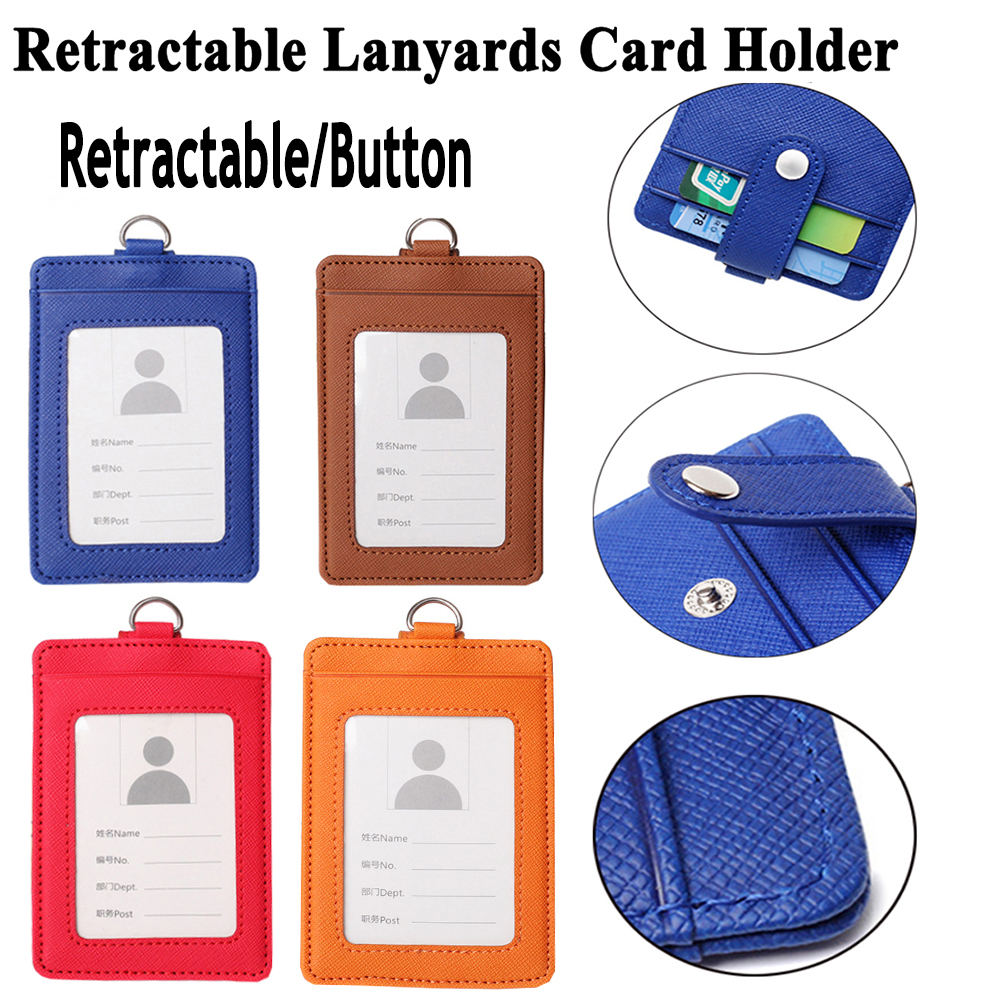 Bao Da Pu Đựng Thẻ Nhân Viên Văn Phòng Nhiều Màu Tùy Chọn