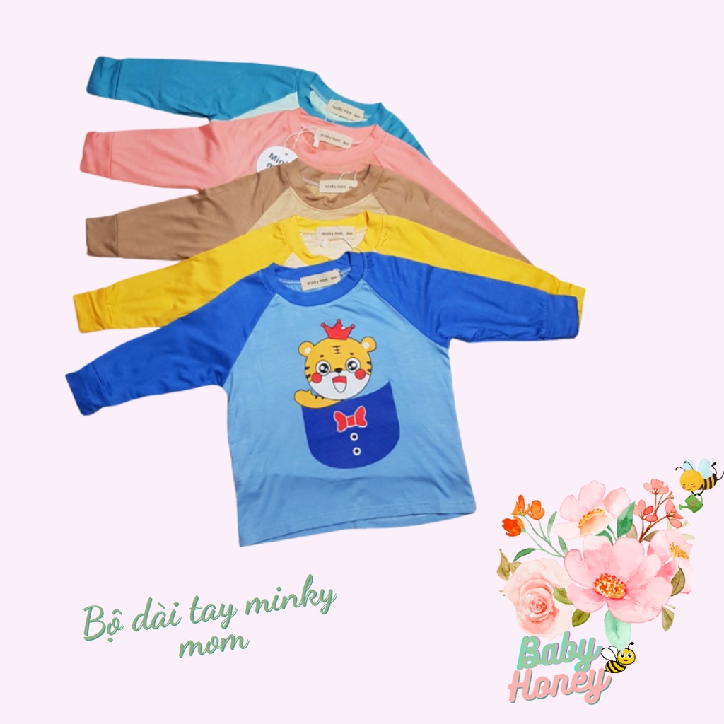 Bộ quần áo thu đông Minky Mom họa tiết đáng yêu cho bé