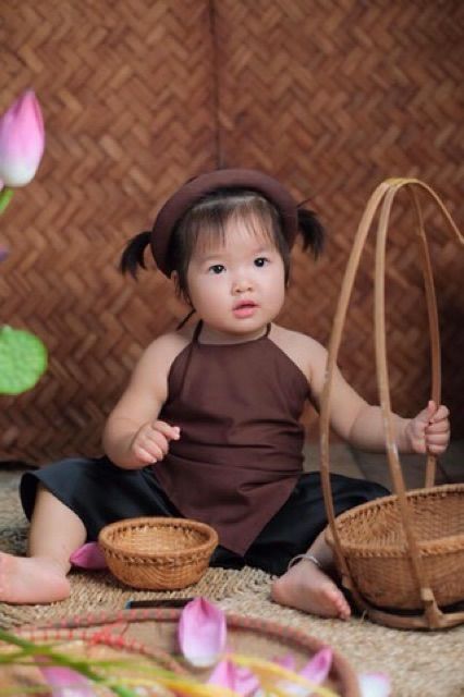 Yếm đào truyền thống bé gái 3 màu