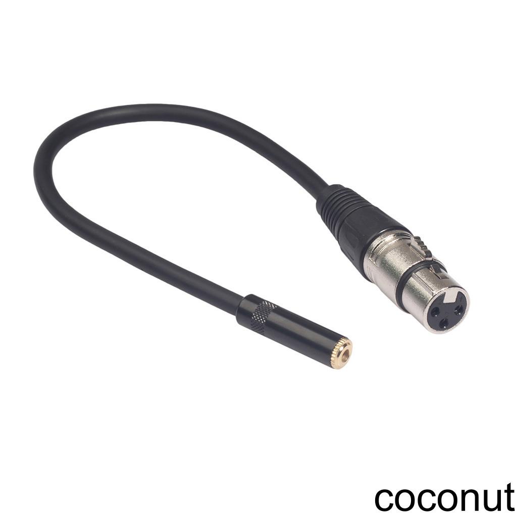 [Coco] 3 5mm Jack to XLR Cable Female to Female Professional Audio Cable Microphones Speakers Sound Consoles Amplifier