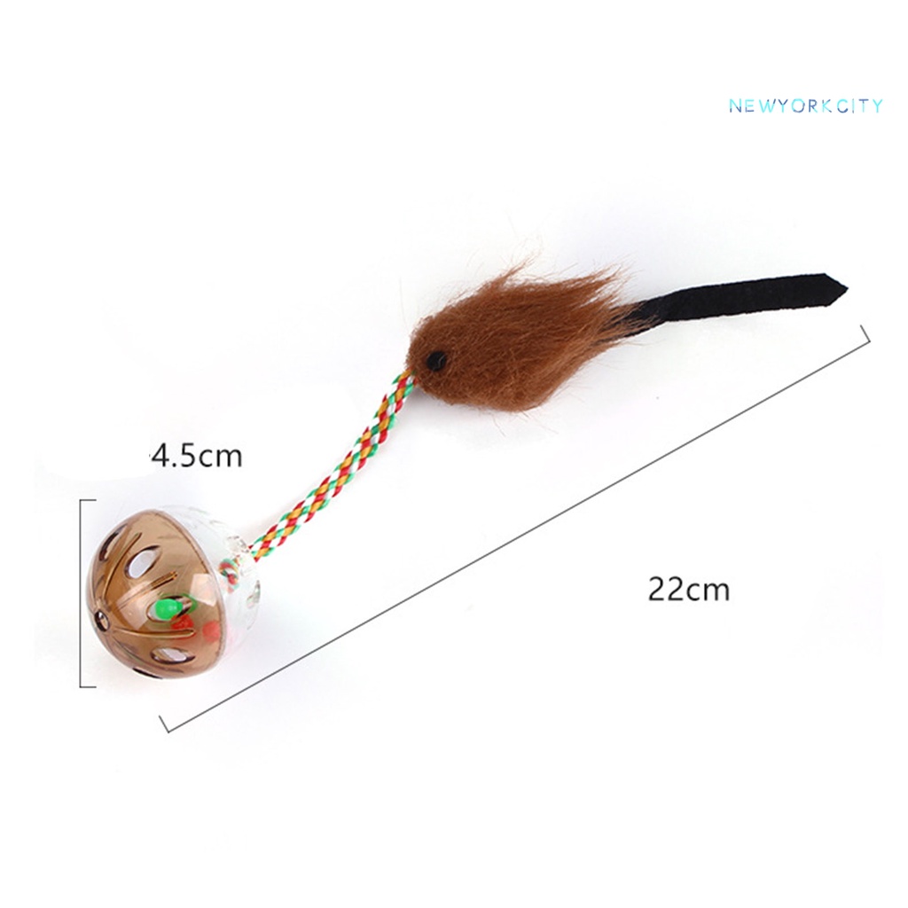 Đồ Chơi Dây Bện Gắn Chuột Giải Tỏa Căng Thẳng Cho Mèo Cưng