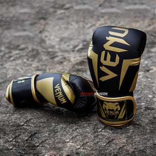 Găng tay Boxing Venum Elite - Black Gold