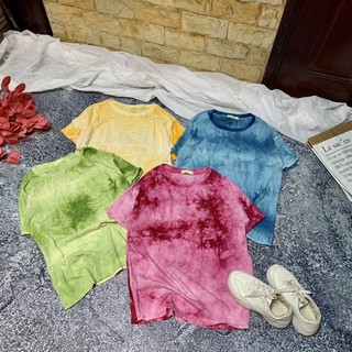 Hot Áo thun form rộng loang màu in nổi - carotshop đẹp