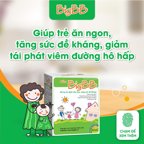 Cốm BigBB plus và BigBB - hỗ trợ ổn định tiêu hóa , tăng cường sức đề kháng ( hàng chính hãng có tem tích điểm nhận quà)