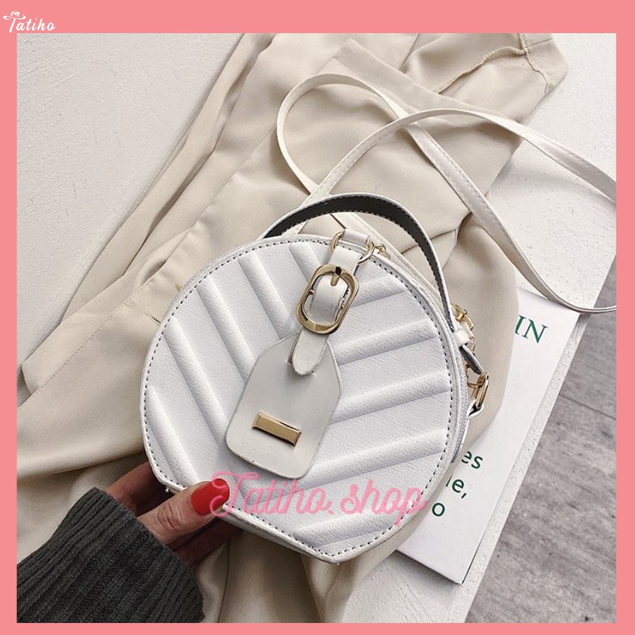 [HÀNG XỊN, GIÁ TỐT] Túi Xách Đeo Chéo Nữ Kiểu Tròn Đơn Giản Thanh Lịch - Mã TUI09