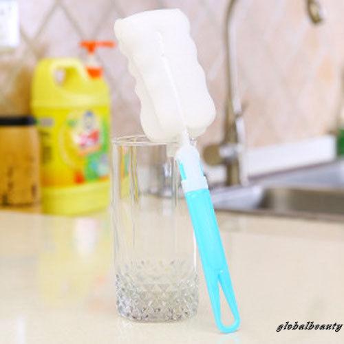 Bàn chải vệ sinh ly thủy tinh có tay cầm tiện dụng