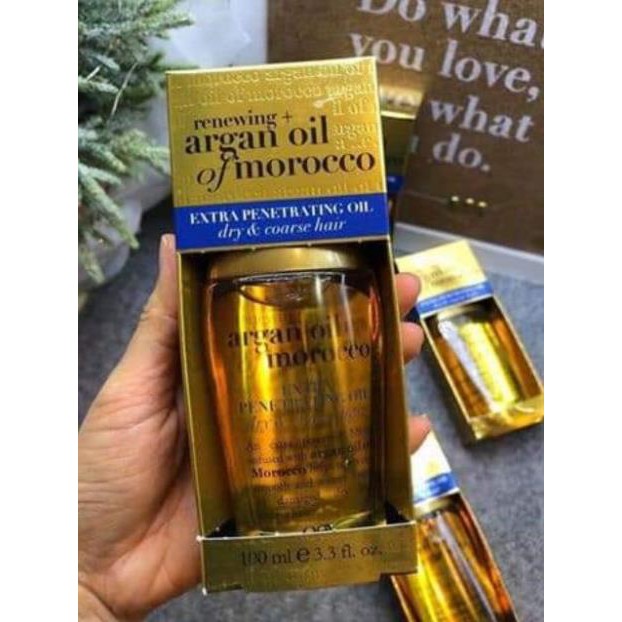 [Auth USA] Tinh Dầu dưỡng tóc OGX Renewing Argan Oil of Morocco Penetrating Oil