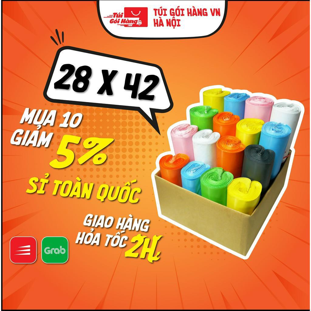 [Mã BMLT30 giảm đến 30K] Túi Niêm Phong 28x42 TUIGOIHANG Cuộn 100 Cái Gói Hàng Chuyển Phát Nhanh - In Logo Theo Yêu Cầu