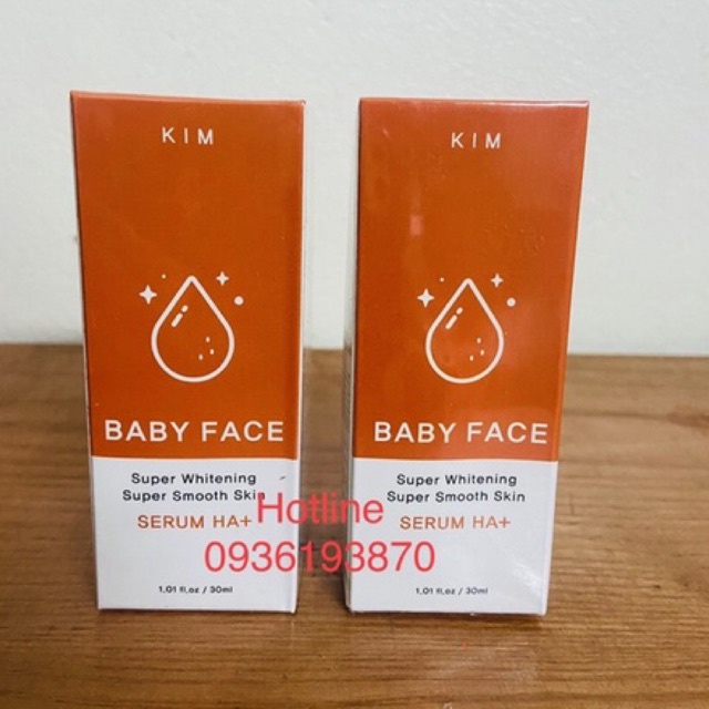 ✅ 2 Hộp SERUM KIM BABY FACE HA+  [CHÍNH HÃNG] ❤️ TINH CHẤT TRUYỀN TRẮNG KIM BABY FACE HA