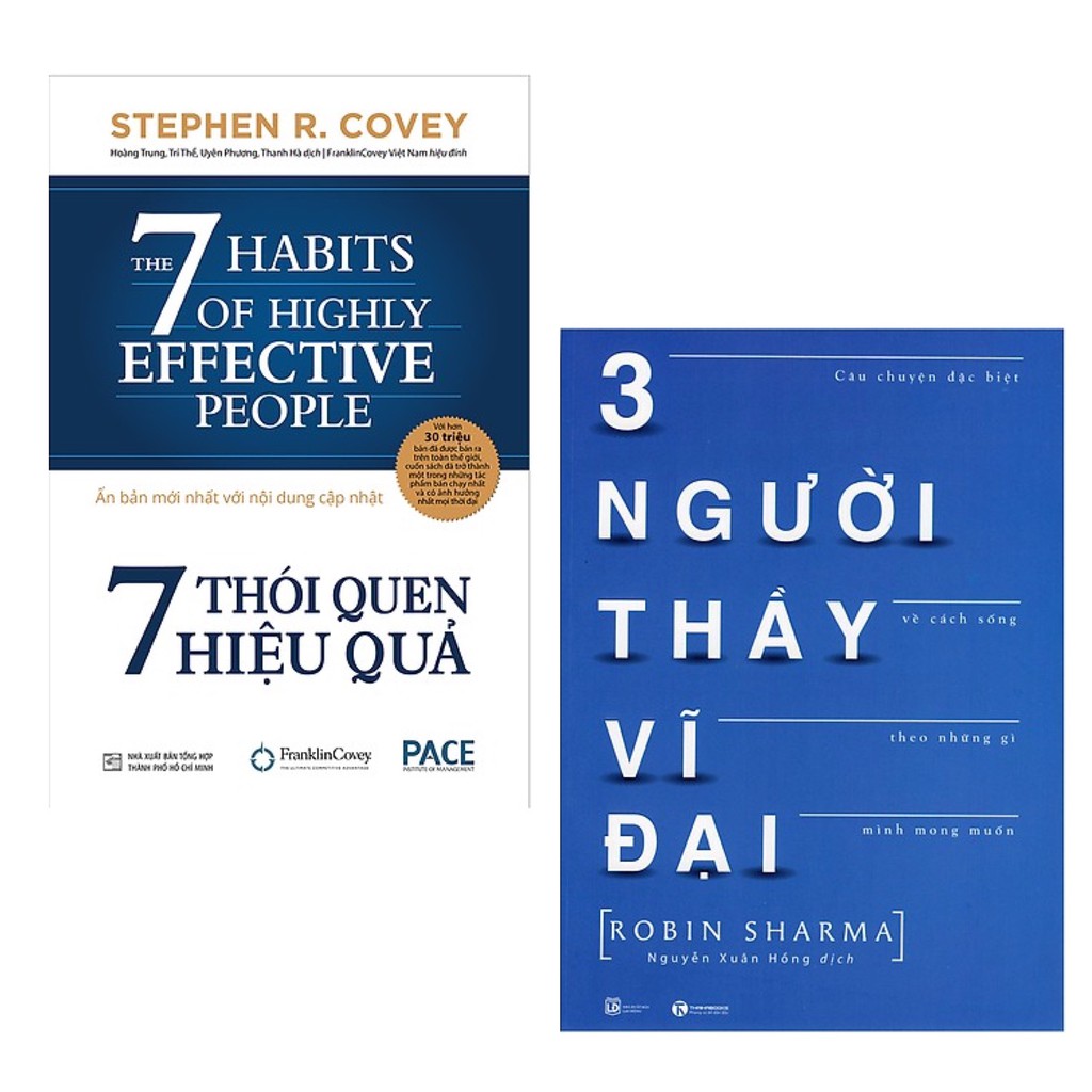 Sách - Combo 7 Thói Quen Hiệu Quả + Ba Người Thầy Vĩ Đại