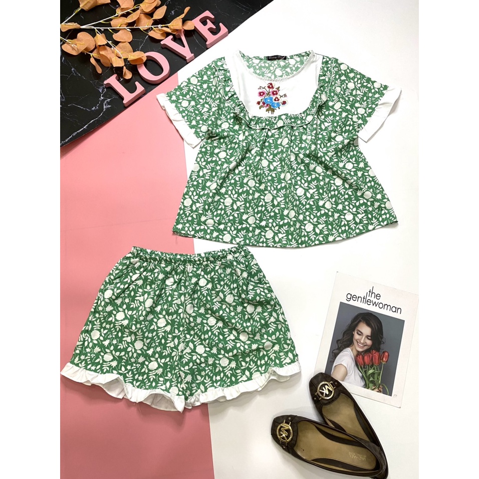 Set đùi babydoll vải lụa siêu xinh, chất vải mềm mịn