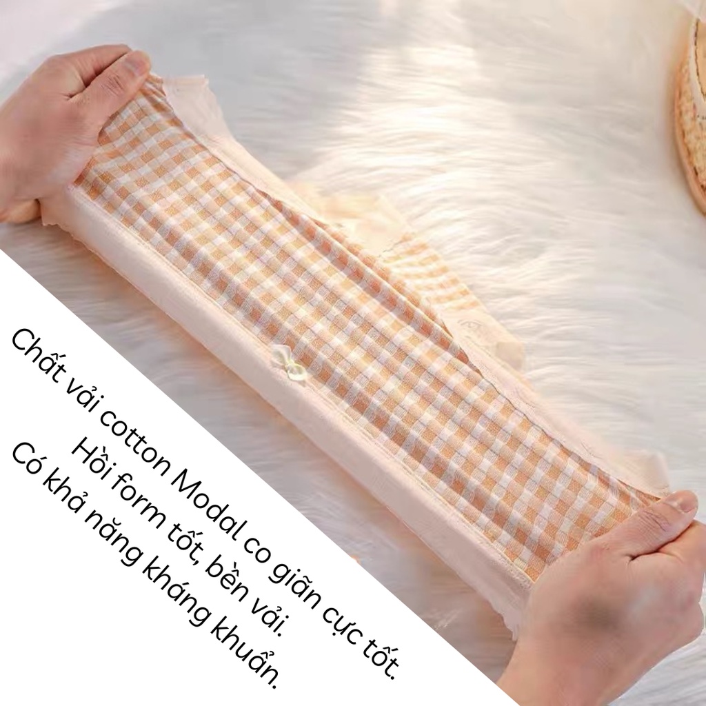 Quần lót caro MODAL không viền CÓ BIGSIZE BRABOX QC68