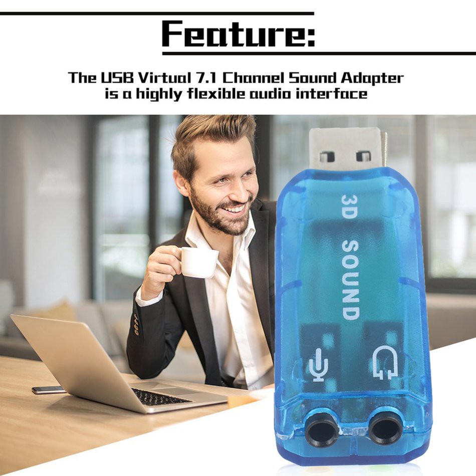 (Orb) Usb 1.1 Mic / Loa Âm Thanh 7.1 Ch 3d Cho Pc Laptop | BigBuy360 - bigbuy360.vn