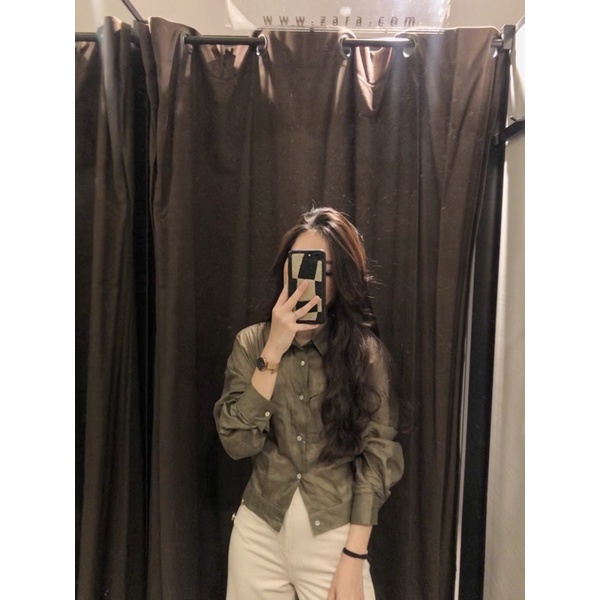 Áo sơ mi linen nữ dáng ngắn wendy shirt bymiia.studio