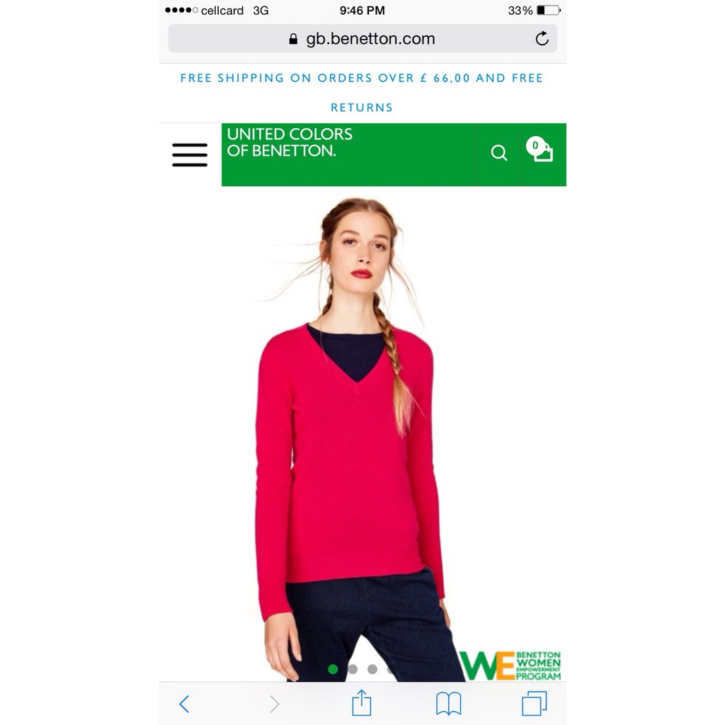 Áo len Benetton hàng cambodia xịn